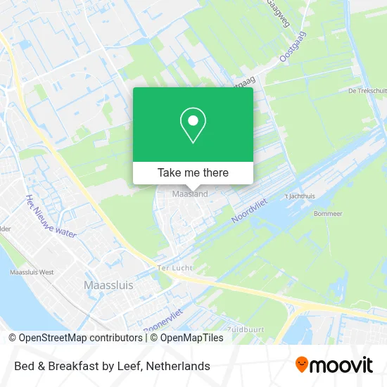 Bed & Breakfast by Leef map