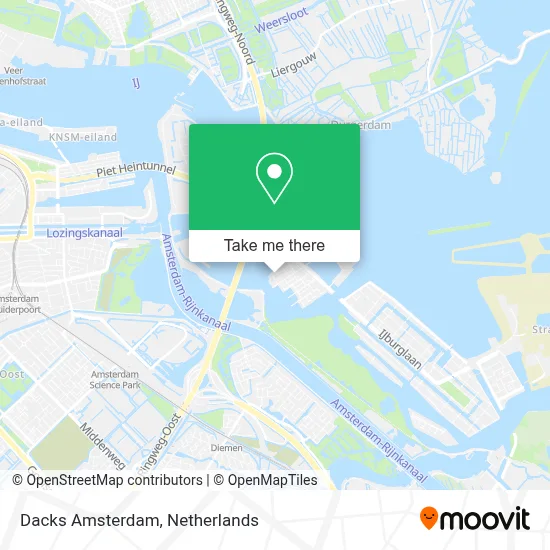 Dacks Amsterdam map