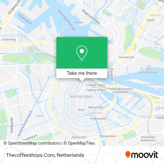 Thecoffeeshops.Com map
