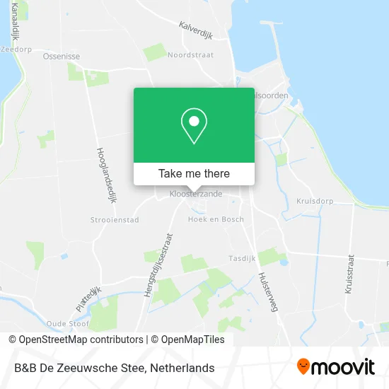 B&B De Zeeuwsche Stee map