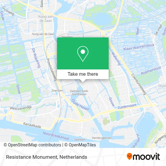 Verzetsmonument map