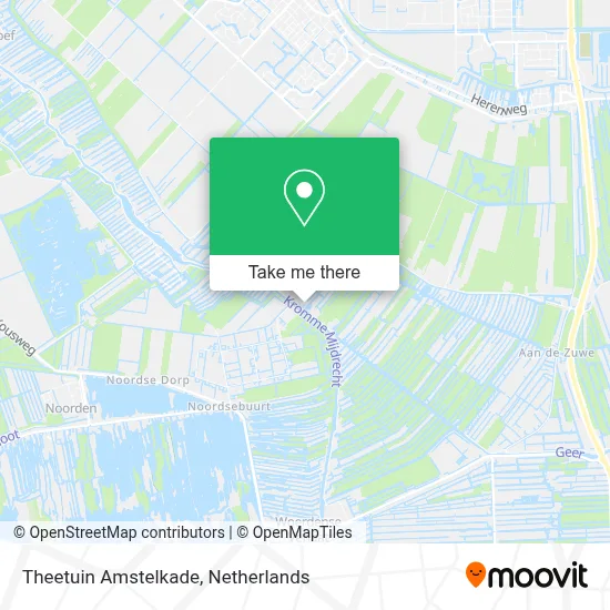 Theetuin Amstelkade map