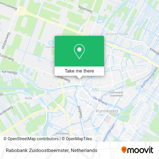 Rabobank Zuidoostbeemster map