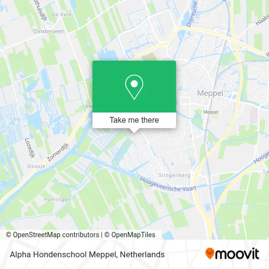 Alpha Hondenschool Meppel map