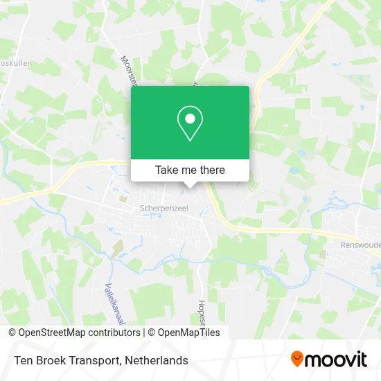 Ten Broek Transport map