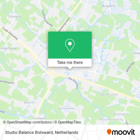 Studio Balance Bolsward map