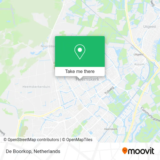 De Boorkop map