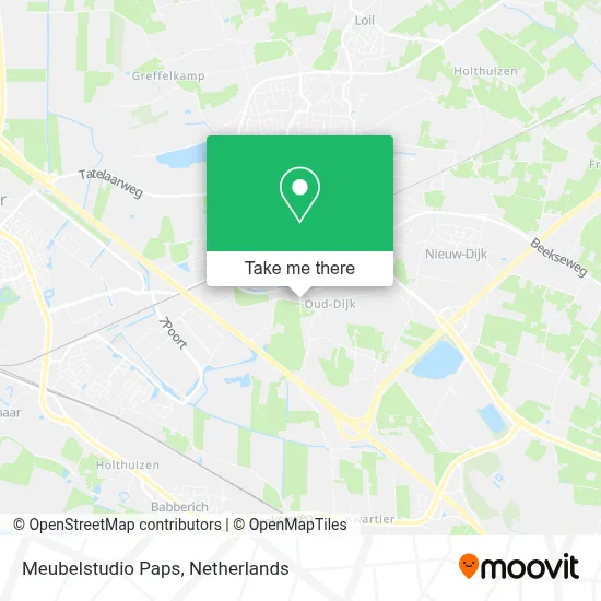 Meubelstudio Paps map