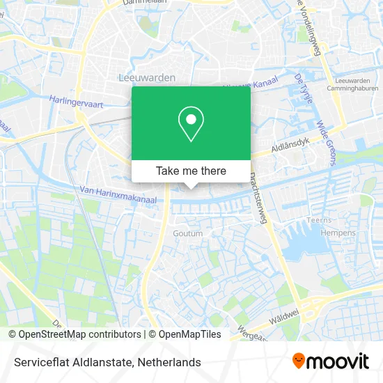 Serviceflat Aldlanstate Karte