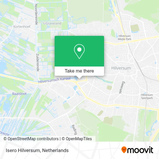 Isero Hilversum map