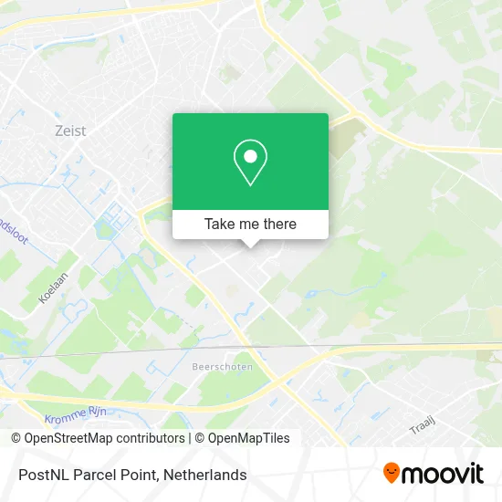 Postnl Pakketpunt map