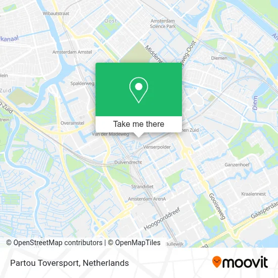 Partou Toversport map