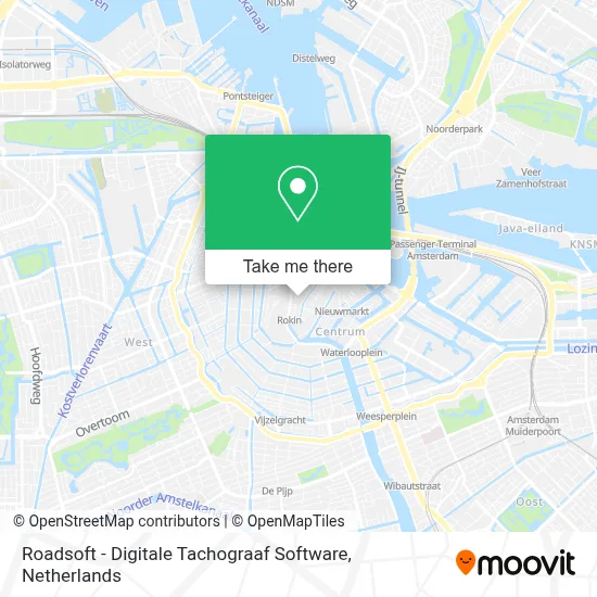 Roadsoft - Digitale Tachograaf Software map