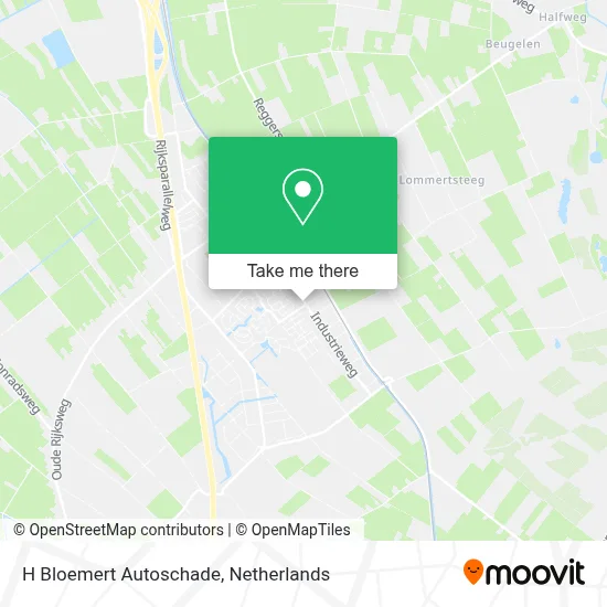 H Bloemert Autoschade map