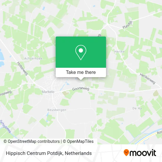Hippisch Centrum Potdijk map
