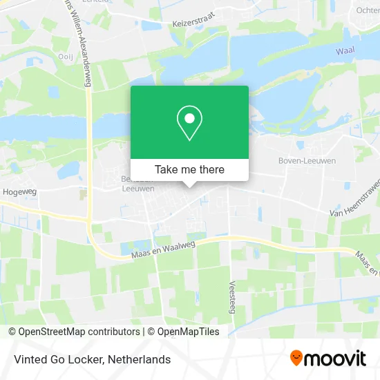 Vinted Go Locker map