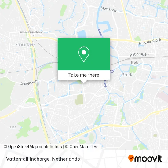 Vattenfall Incharge map