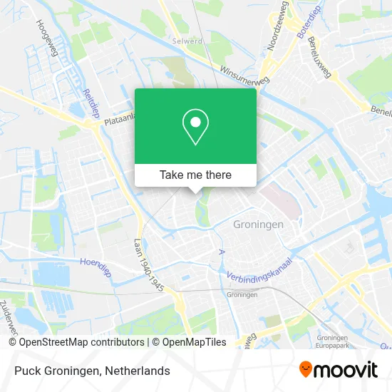 Puck Groningen map