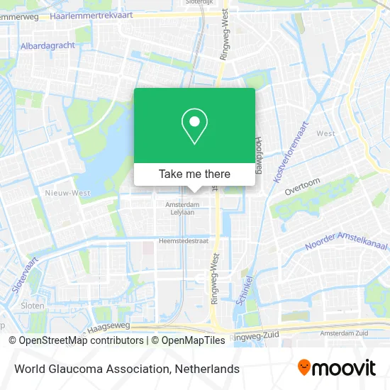 World Glaucoma Association map