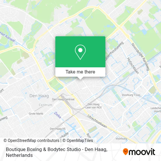 Boutique Boxing & Bodytec Studio - Den Haag map