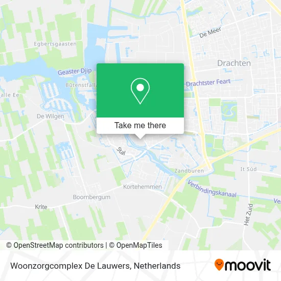 Woonzorgcomplex De Lauwers map