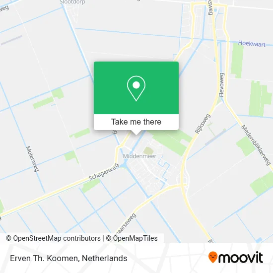 Erven Th. Koomen map