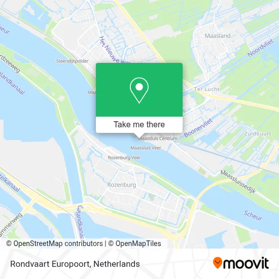 Rondvaart Europoort map