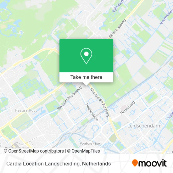 Cardia Location Landscheiding map