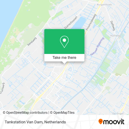 Tankstation Van Dam map