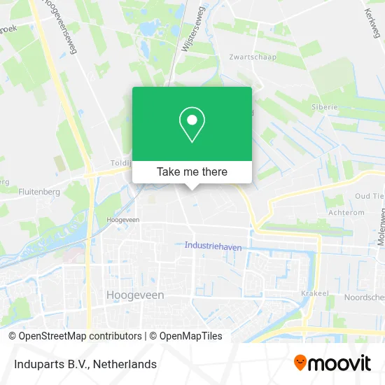 Induparts B.V. map