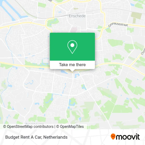 Budget Rent A Car map