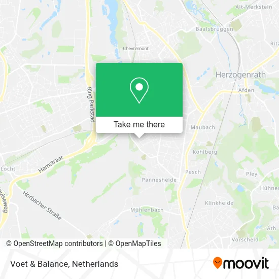 Voet & Balance map