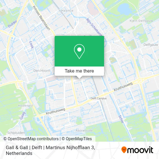 Gall & Gall | Delft | Martinus Nijhofflaan 3 map