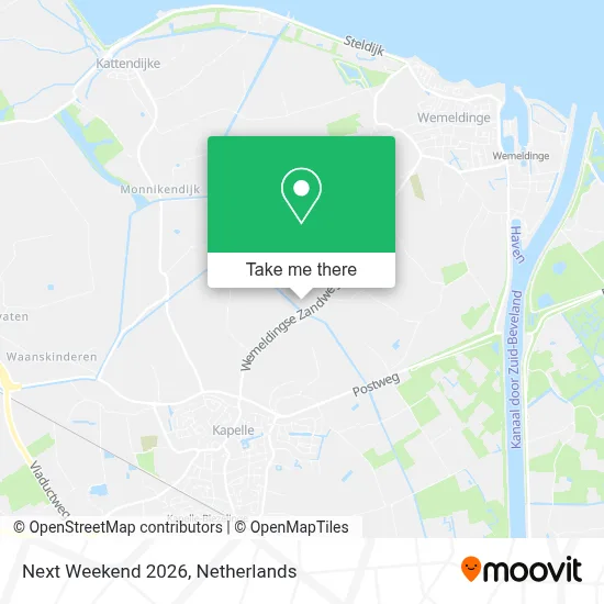 Next Weekend 2026 map
