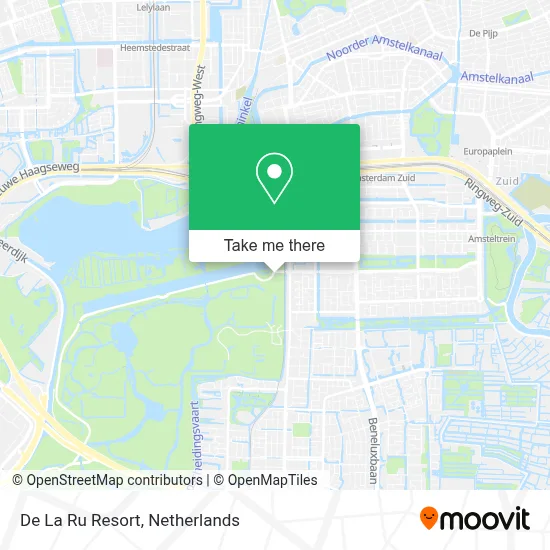 De La Ru Resort map