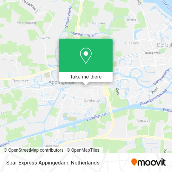 Spar Express Appingedam map