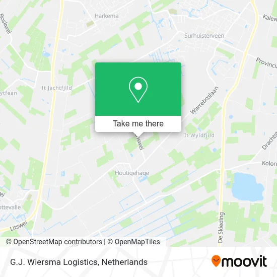 G.J. Wiersma Logistics map