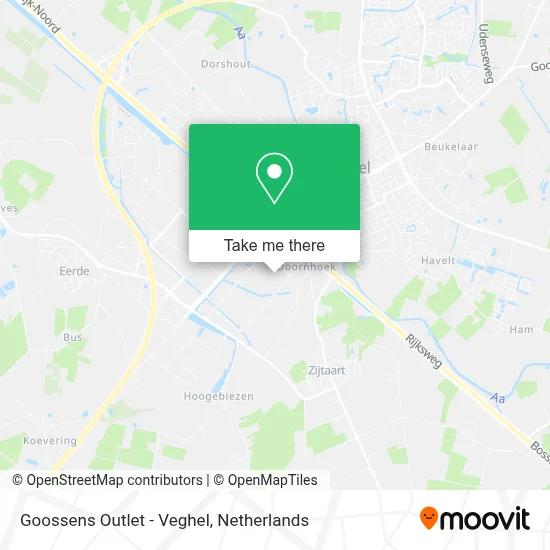 Goossens Outlet - Veghel map