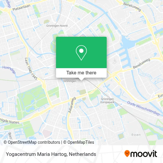 Yogacentrum Maria Hartog map