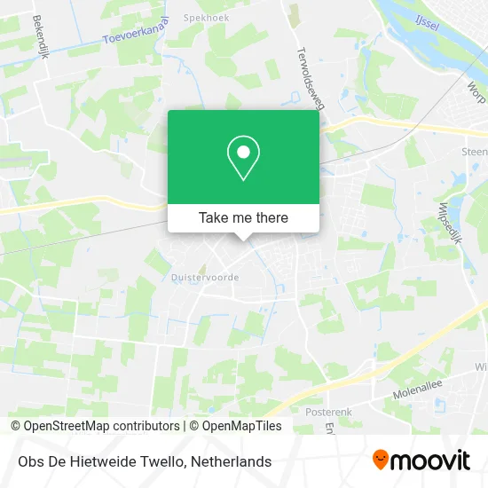 Obs De Hietweide Twello map