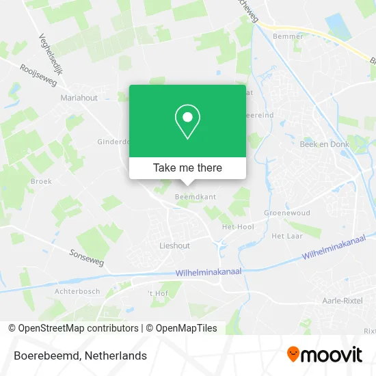 Boerebeemd map