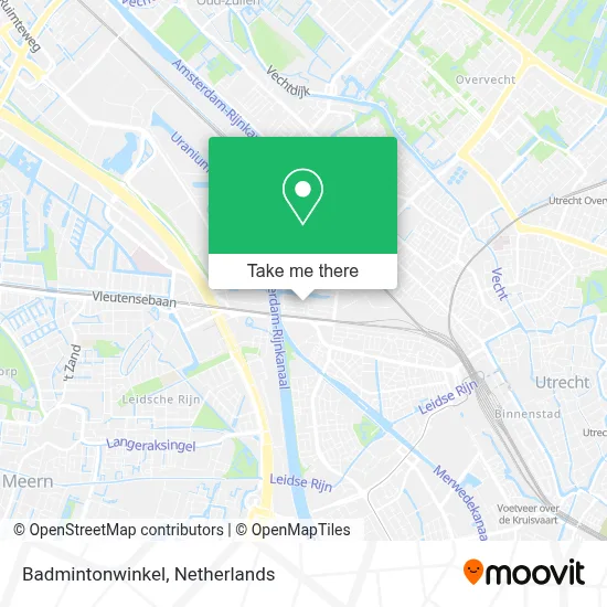 Badmintonwinkel map