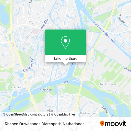 Rhenen Ouwehands Dierenpark map