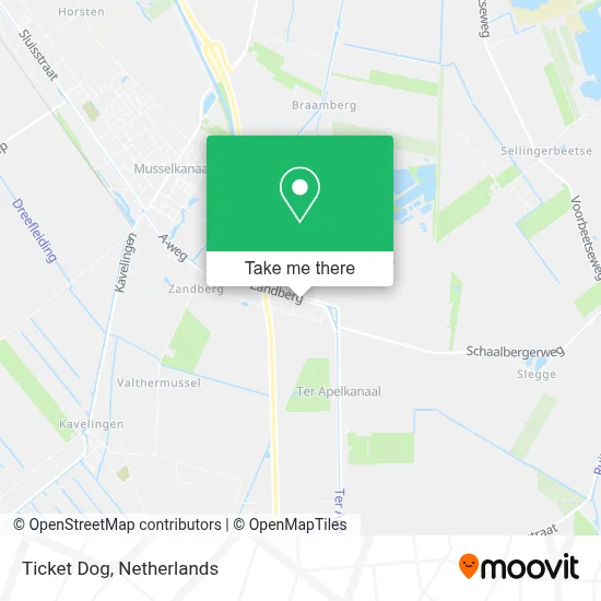 Ticket Dog map