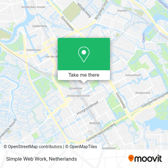 Simple Web Work map