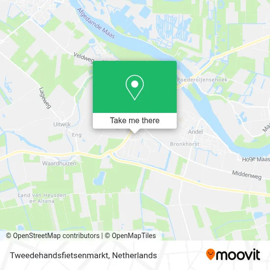 Tweedehandsfietsenmarkt map