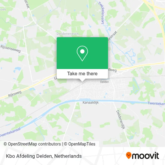 Kbo Afdeling Delden map