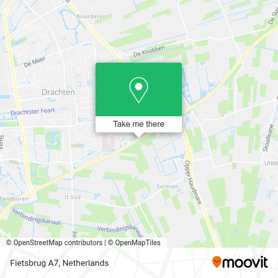 Fietsbrug A7 map