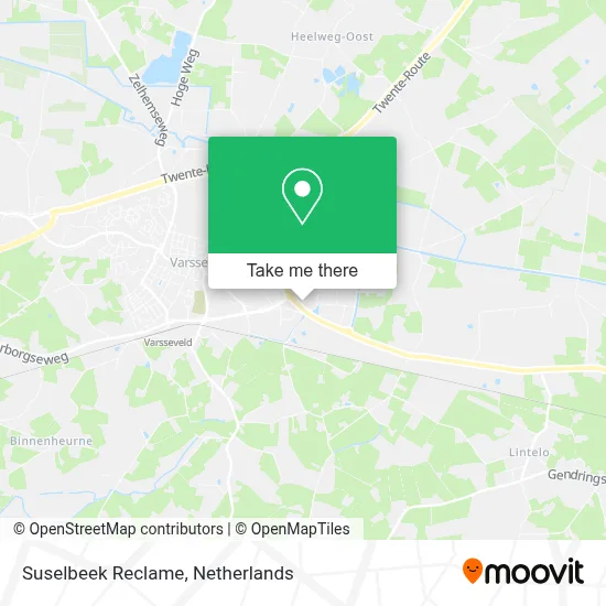 Suselbeek Reclame map