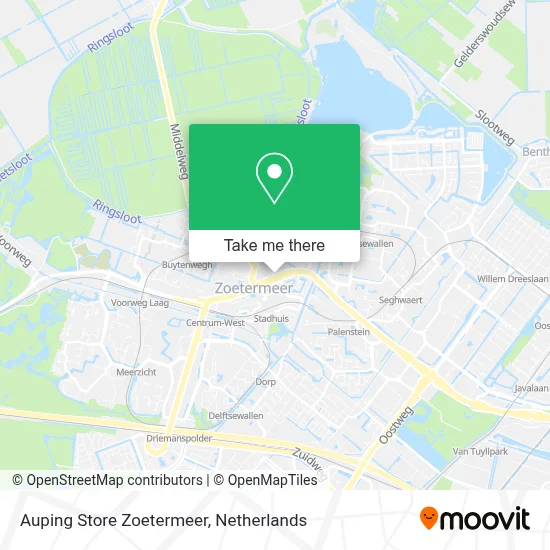 Auping Store Zoetermeer map